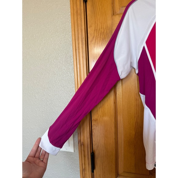 Gore Bike Wear Long Sleeve Cycling Jersey Full Zip Pink White XXL - Picture 6 of 12